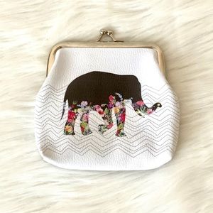 Floral Elephant Coin Purse